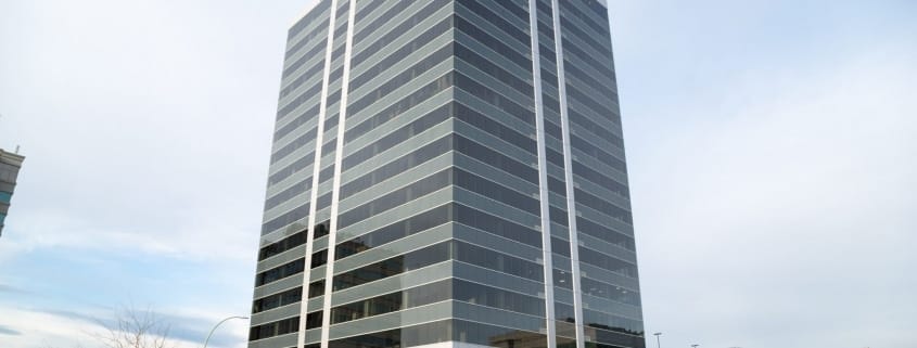 Commercial office cleaning company contracts 18 story office tower