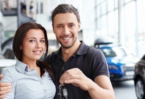 Car Dealership Cleaning Services In Kelowna - couple with car keys