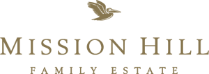 Mission Hill Family Estate logo featuring a gold bird silhouette above the name in uppercase letters on a black background, perfect for businesses specializing in Commercial Cleaning and Property Maintenance.