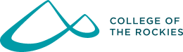 Teal logo of College of the Rockies featuring a stylized mountain graphic on the left and the text "College of the Rockies" on the right, representing excellence in property maintenance and commercial cleaning.
