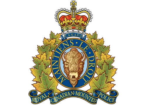 The Royal Canadian Mounted Police (RCMP) crest, similar to the standard of quality in commercial cleaning, features a crowned buffalo head at the center, surrounded by maple leaves and a blue ribbon with the motto "Maintiens le droit.
