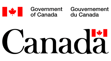 The image features the Government of Canada logo with English and French text, Canadian flags, and the word "Canada" in large black letters with a small red flag above the final "a," suitable for property maintenance or janitorial cleaning materials.